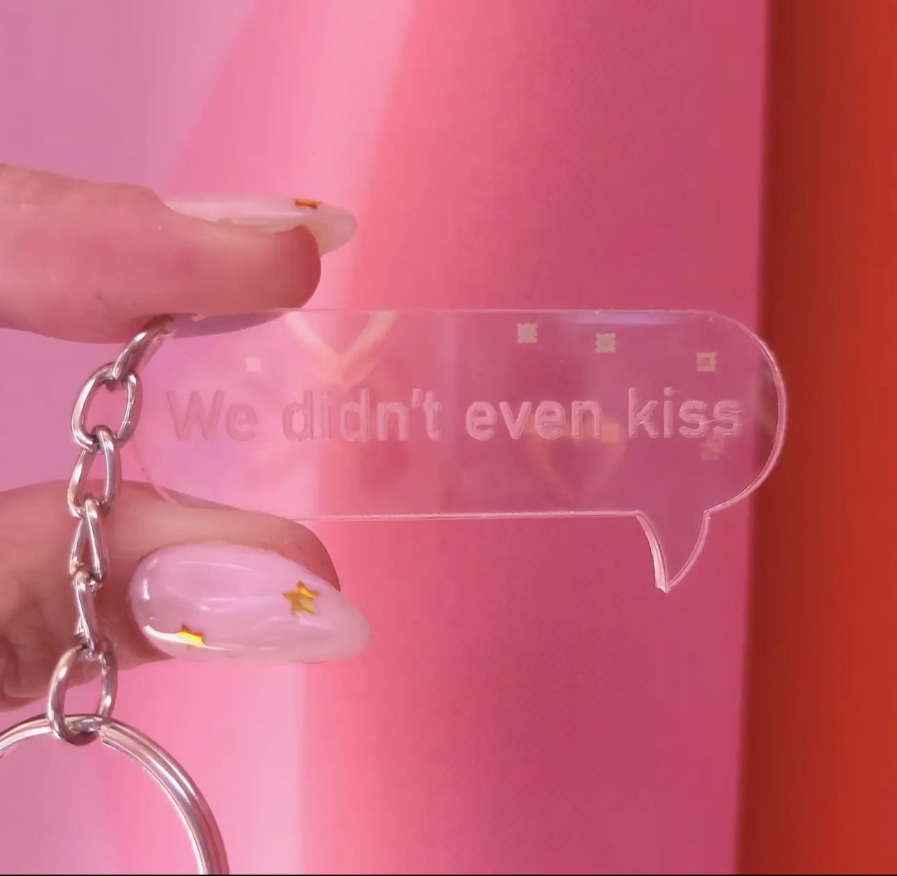 We Didn't Even Kiss Heated Rivalry Keychain