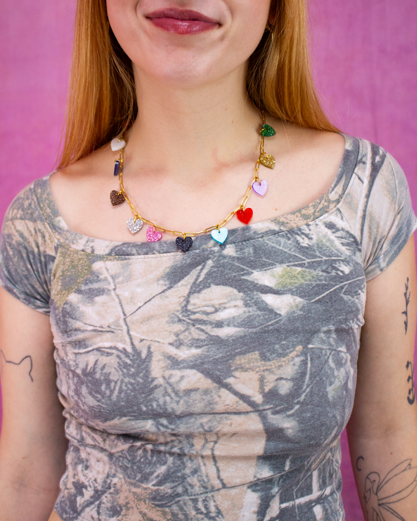 12 Eras Hearts Charm Necklace