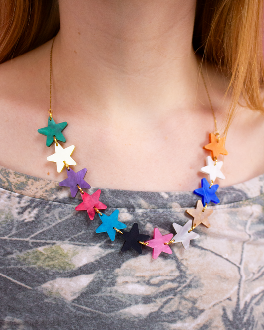 12 Eras Pearlescent Star Necklace