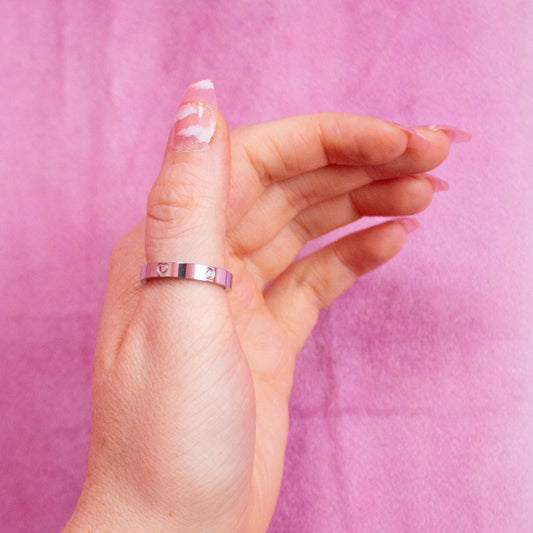 Lovely Trio Titanium Ring