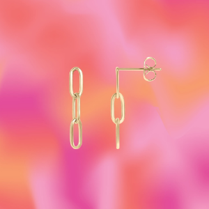 Dainty Trip Paperclip Chain Earrings