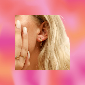 Dainty Trip Paperclip Chain Earrings