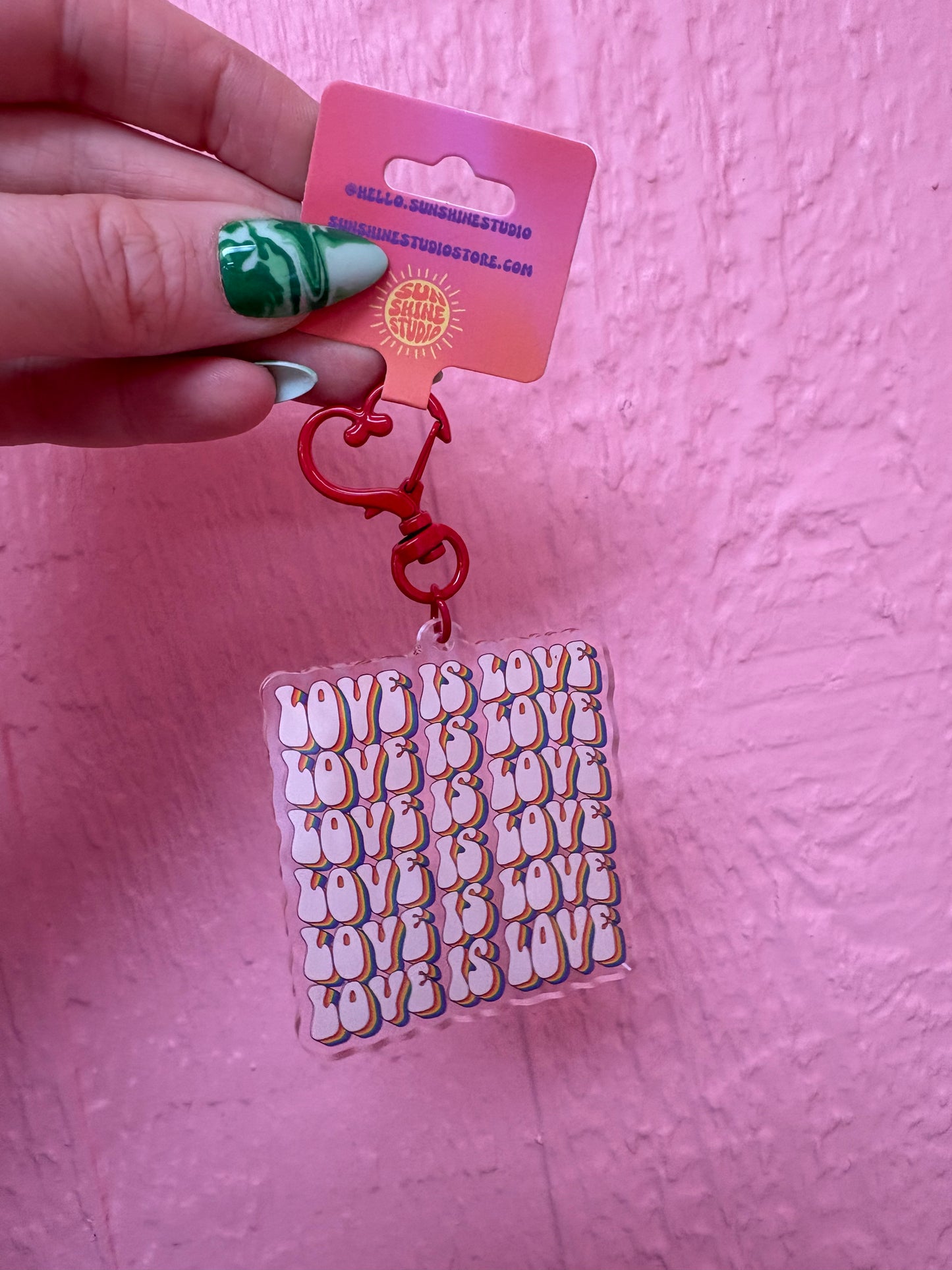 Love is Love Acrylic Keychain