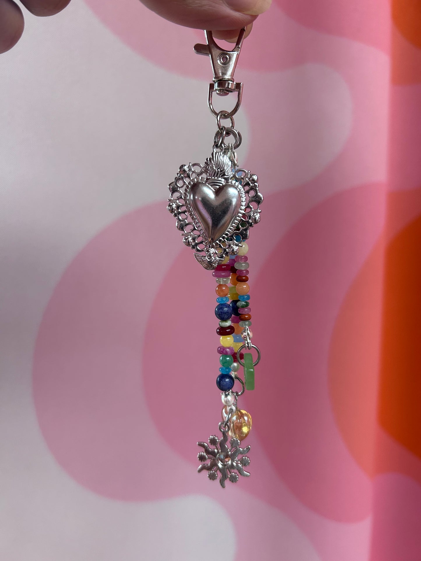 Silver Multicolor Charm