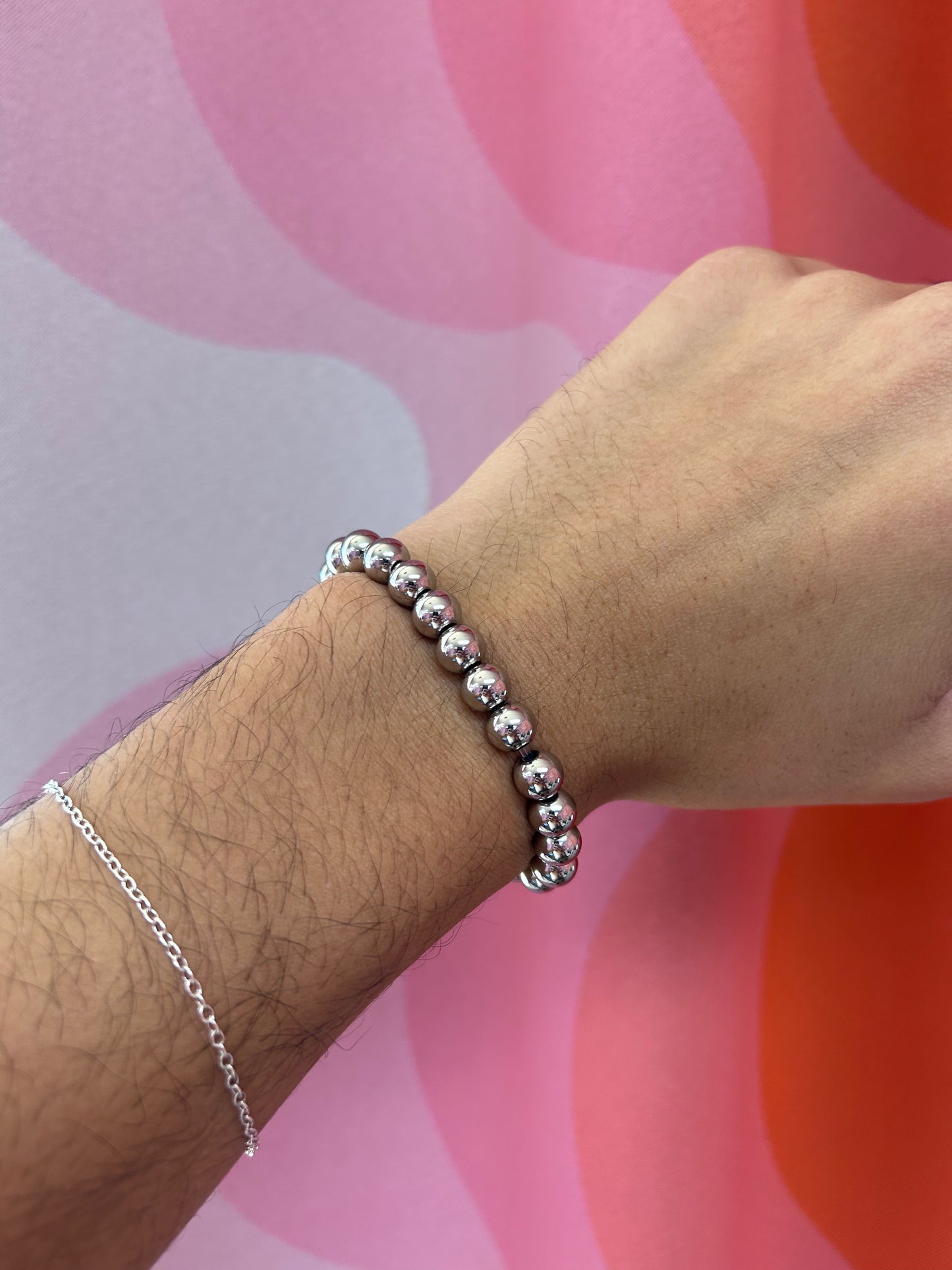 Titanium Beaded Bracelet