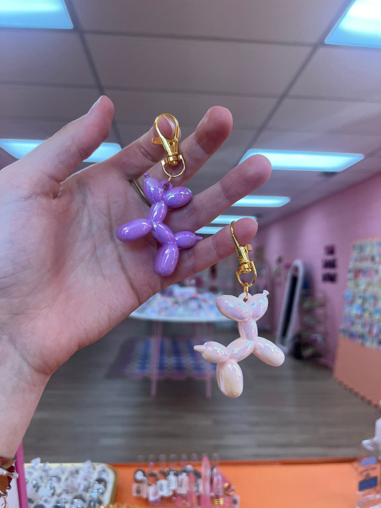 Gold Hardware Balloon Animal Keychain