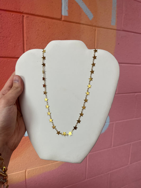 Star Chain Gold Necklace
