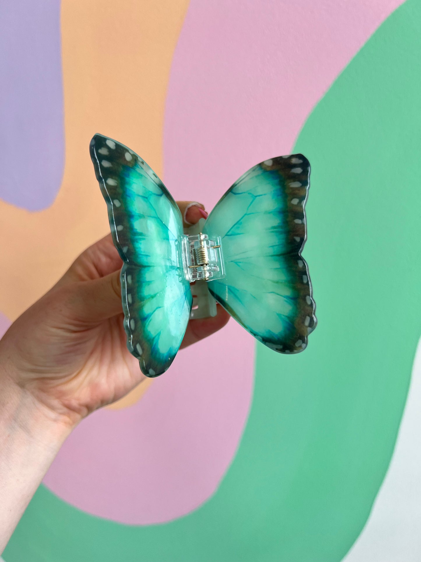 Colorful Butterfly Hair Claw