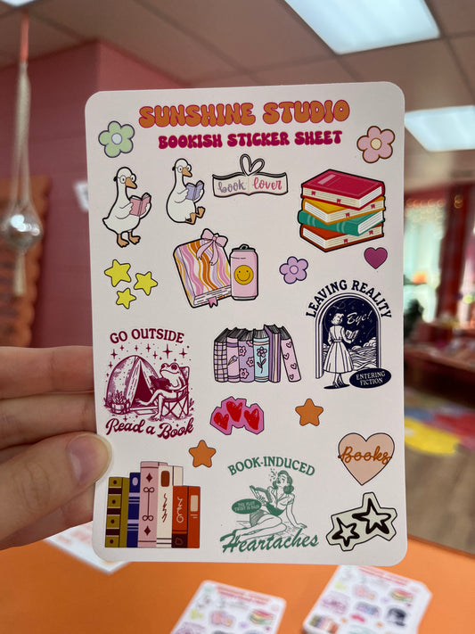 Bookish Sticker Sheet