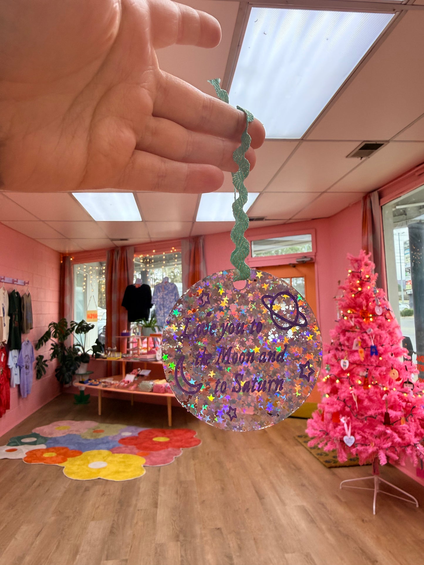 “Love You to the Moon and to Saturn” Ornament