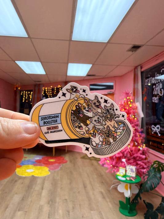 “Serotonin Booster” Dog Sticker