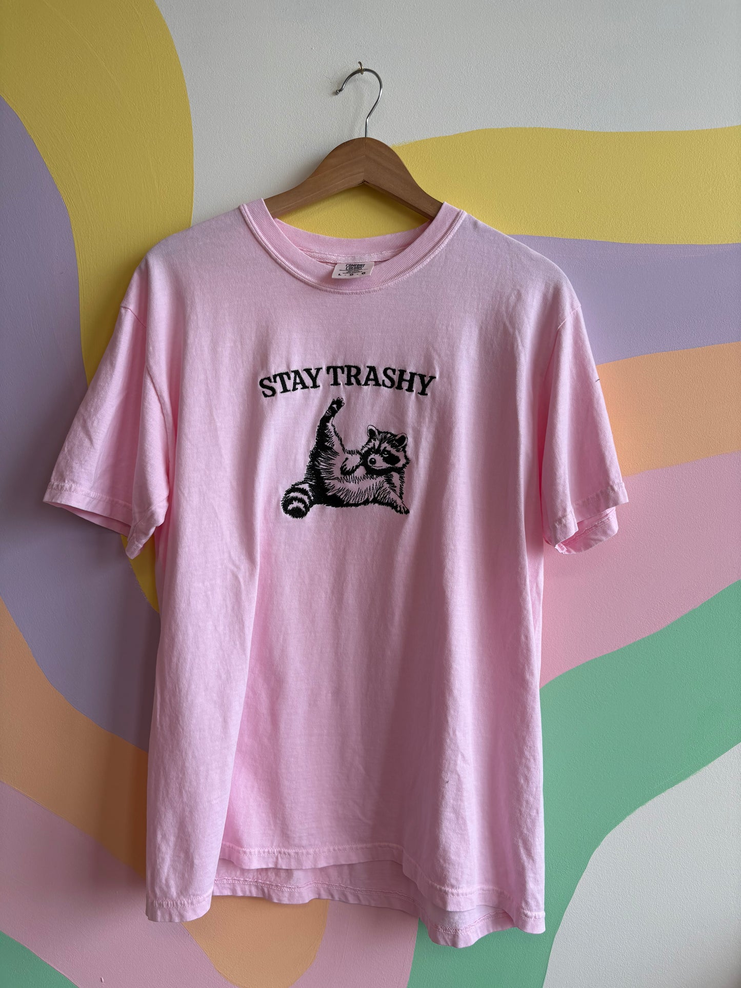 “Stay Trashy” Embroidered Shirt