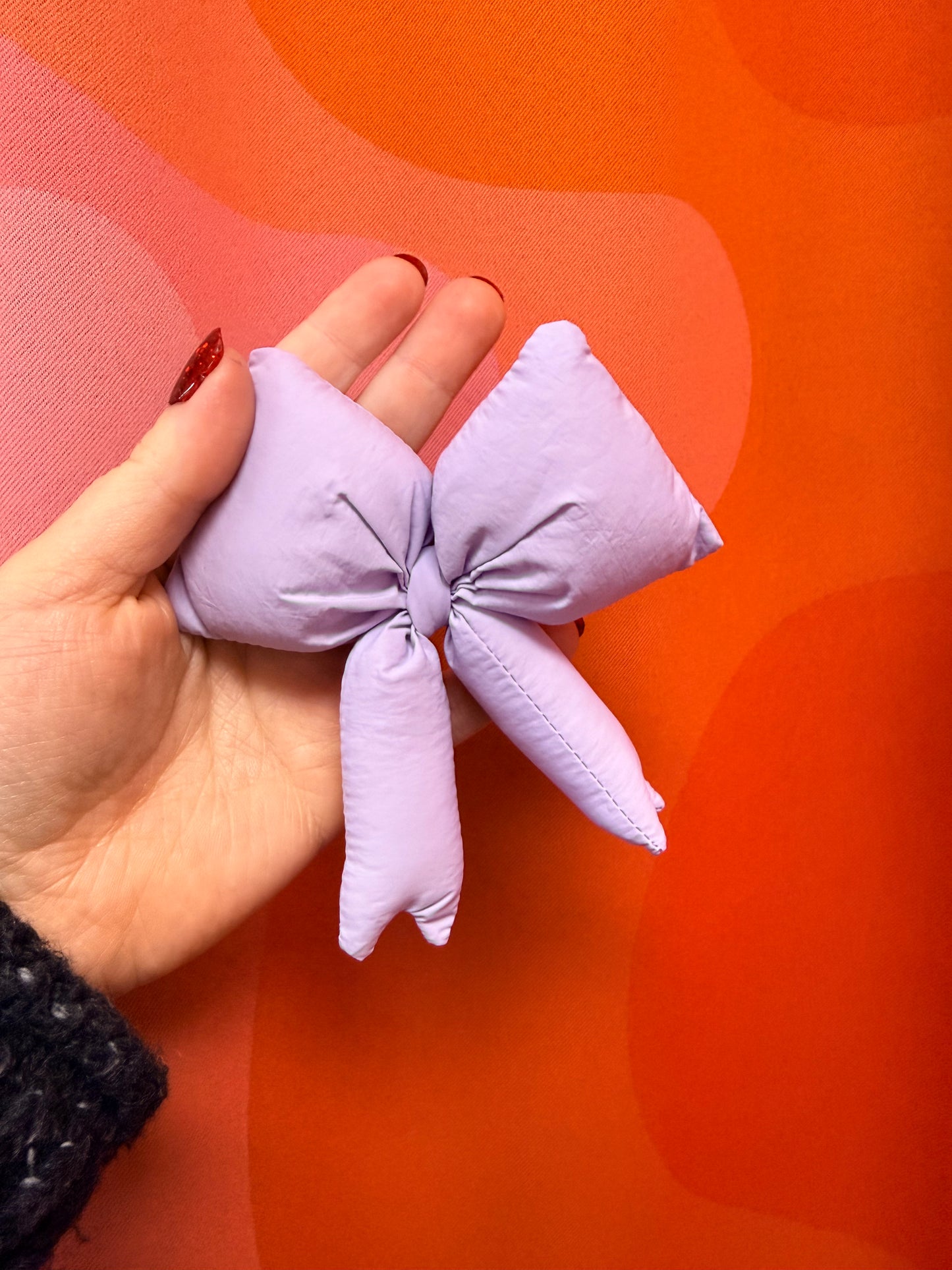 Puffy Bow Keychain