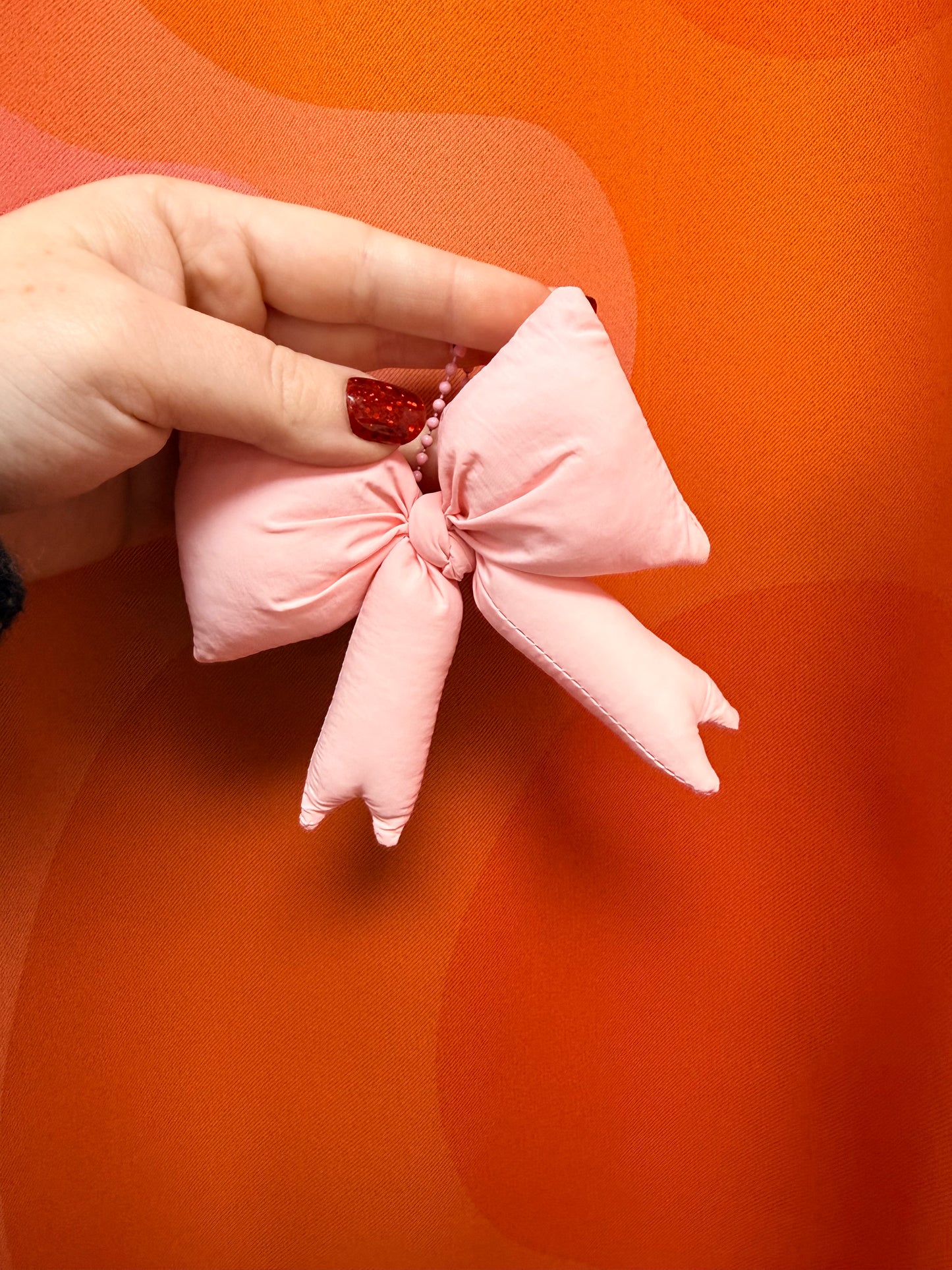 Puffy Bow Keychain