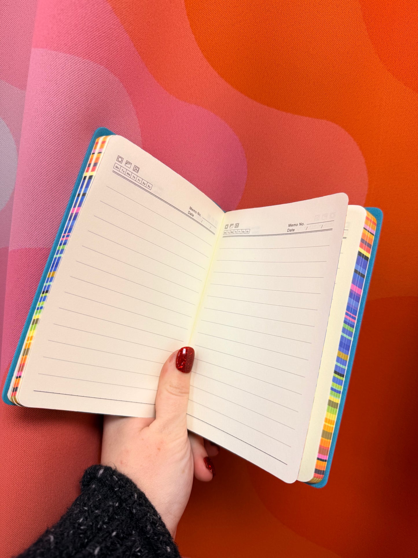 Rainbow Sprayed Edges Notebooks