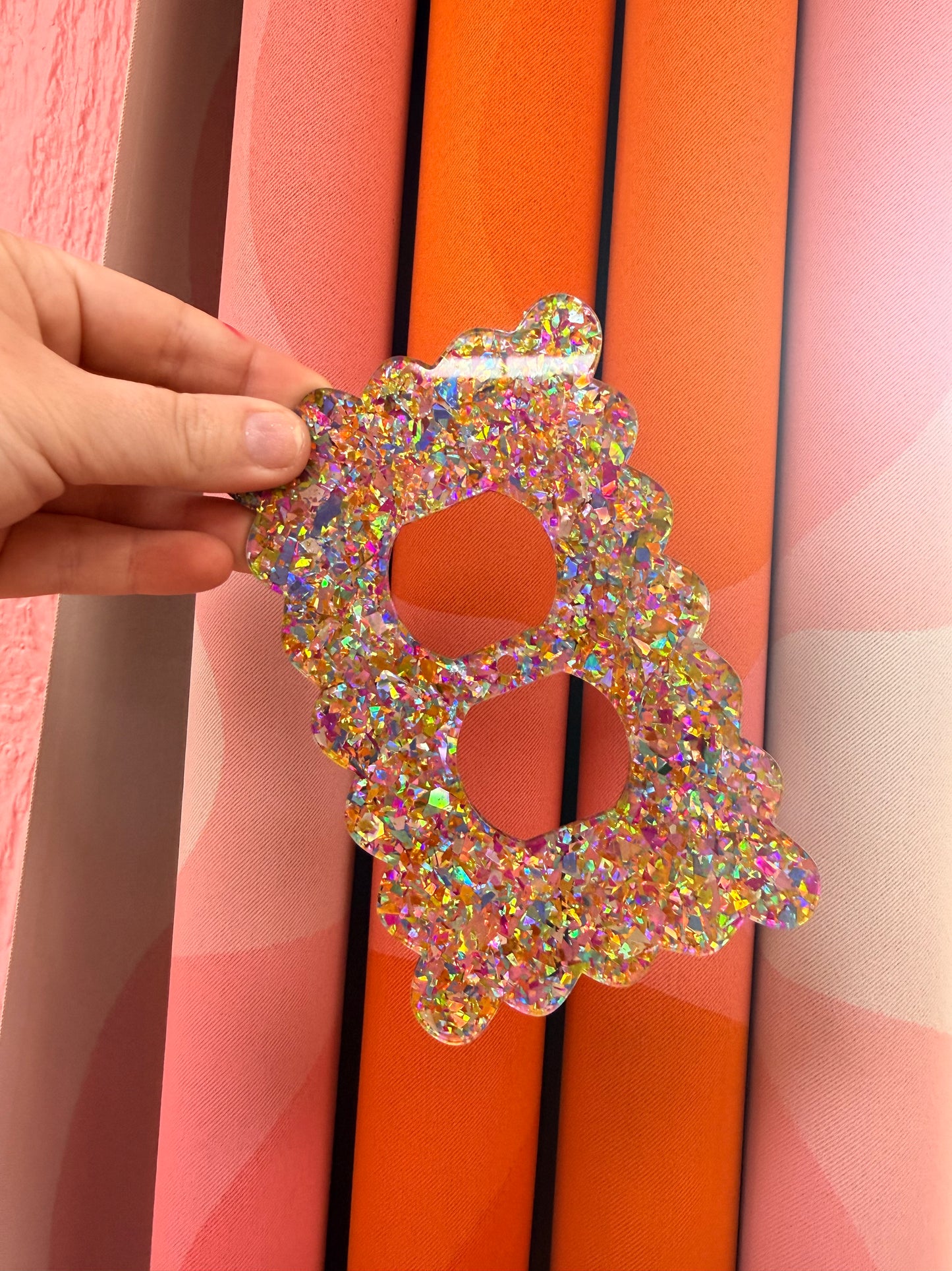 Rainbow Glitter Star Outlet Covers