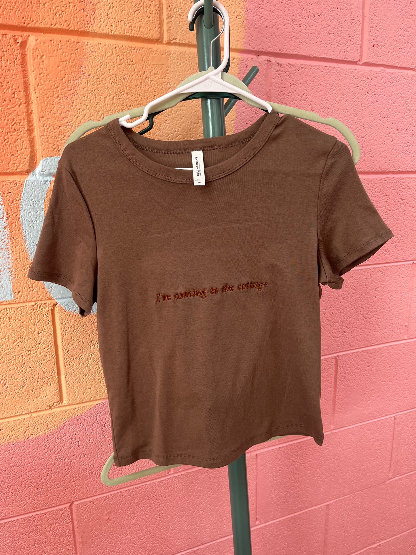 "I'm coming to the cottage" Heated Rivalry Embroidered Top