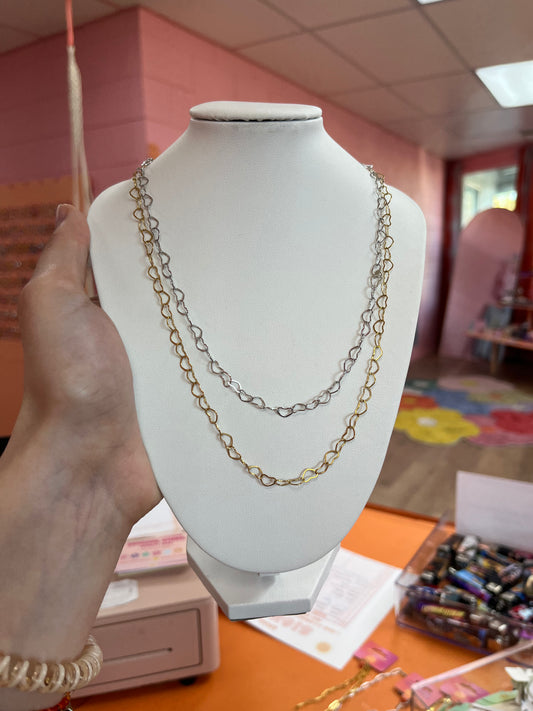 Dainty Heart Chain Necklace