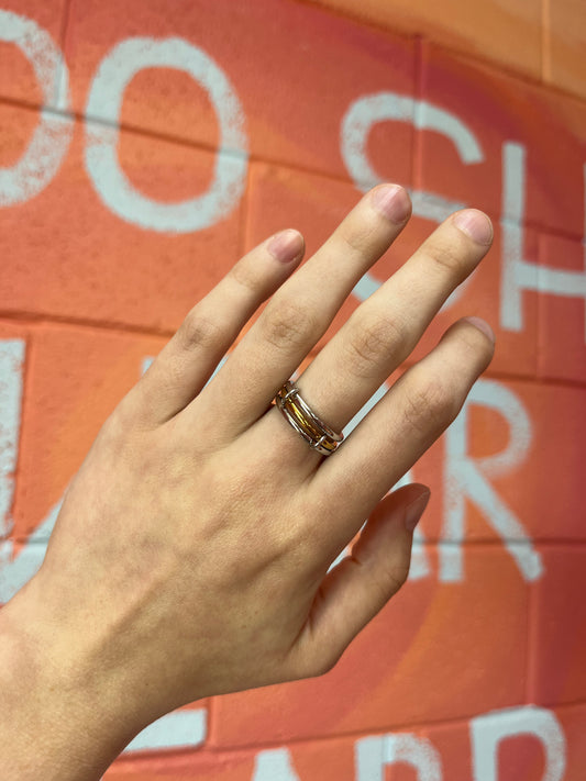 Mixed Metal 3 Stack Ring