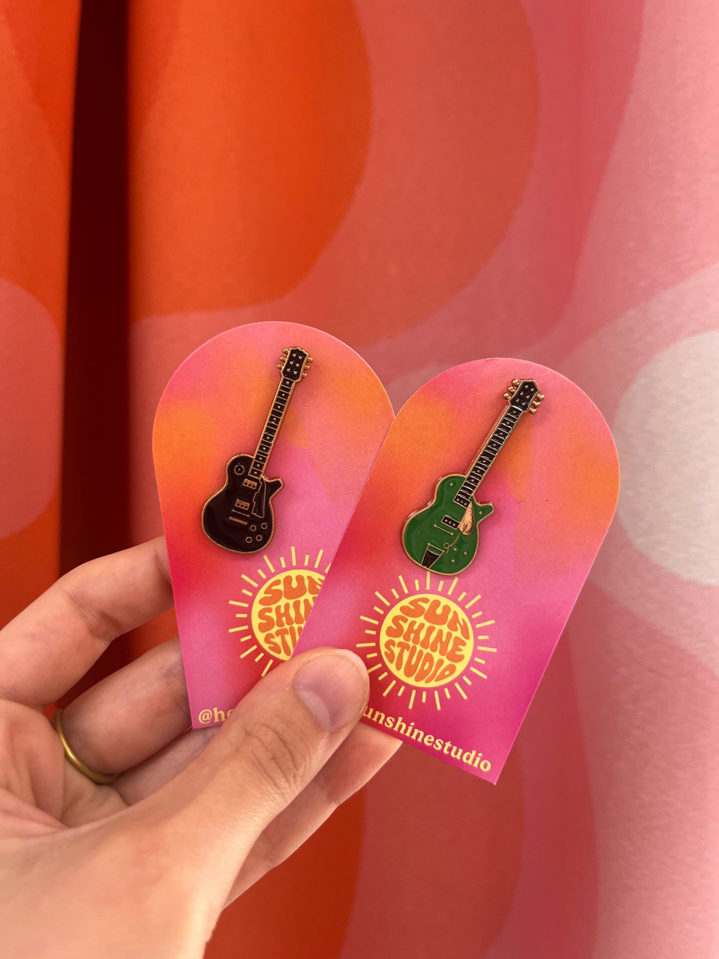 Guitar Enamel Pins