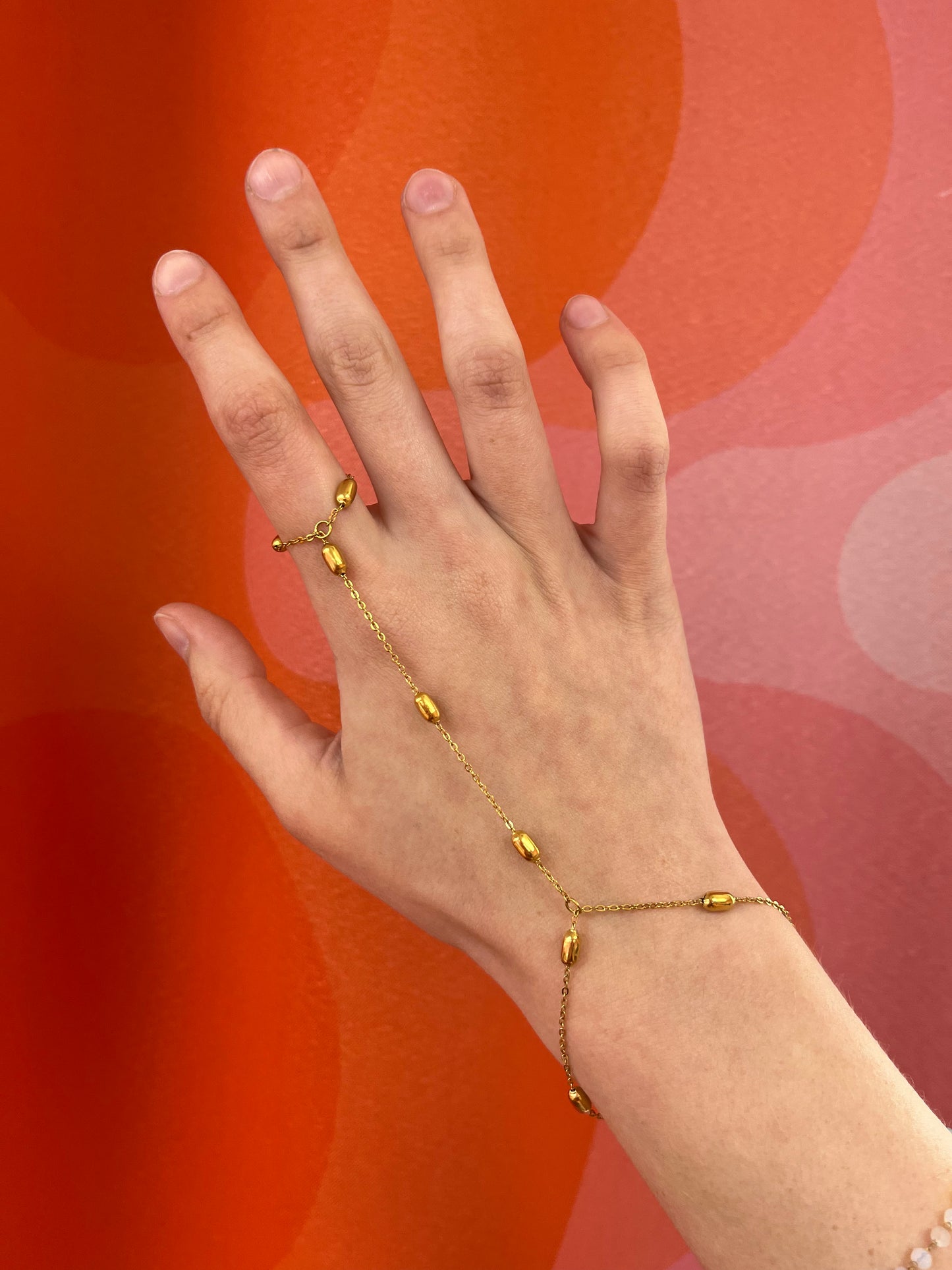 Golden Hand Chains: stainless steel