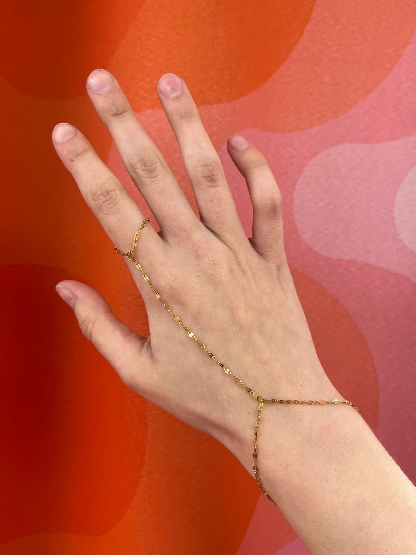 Golden Hand Chains: stainless steel