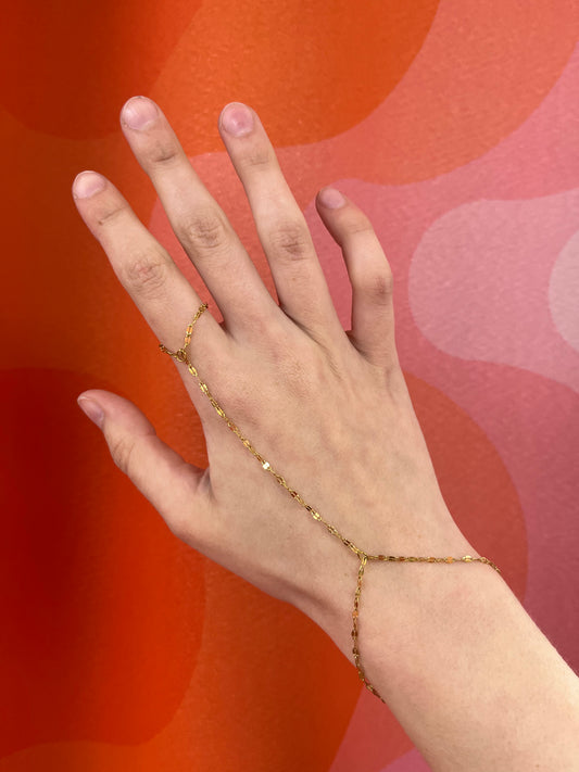 Golden Hand Chains: stainless steel