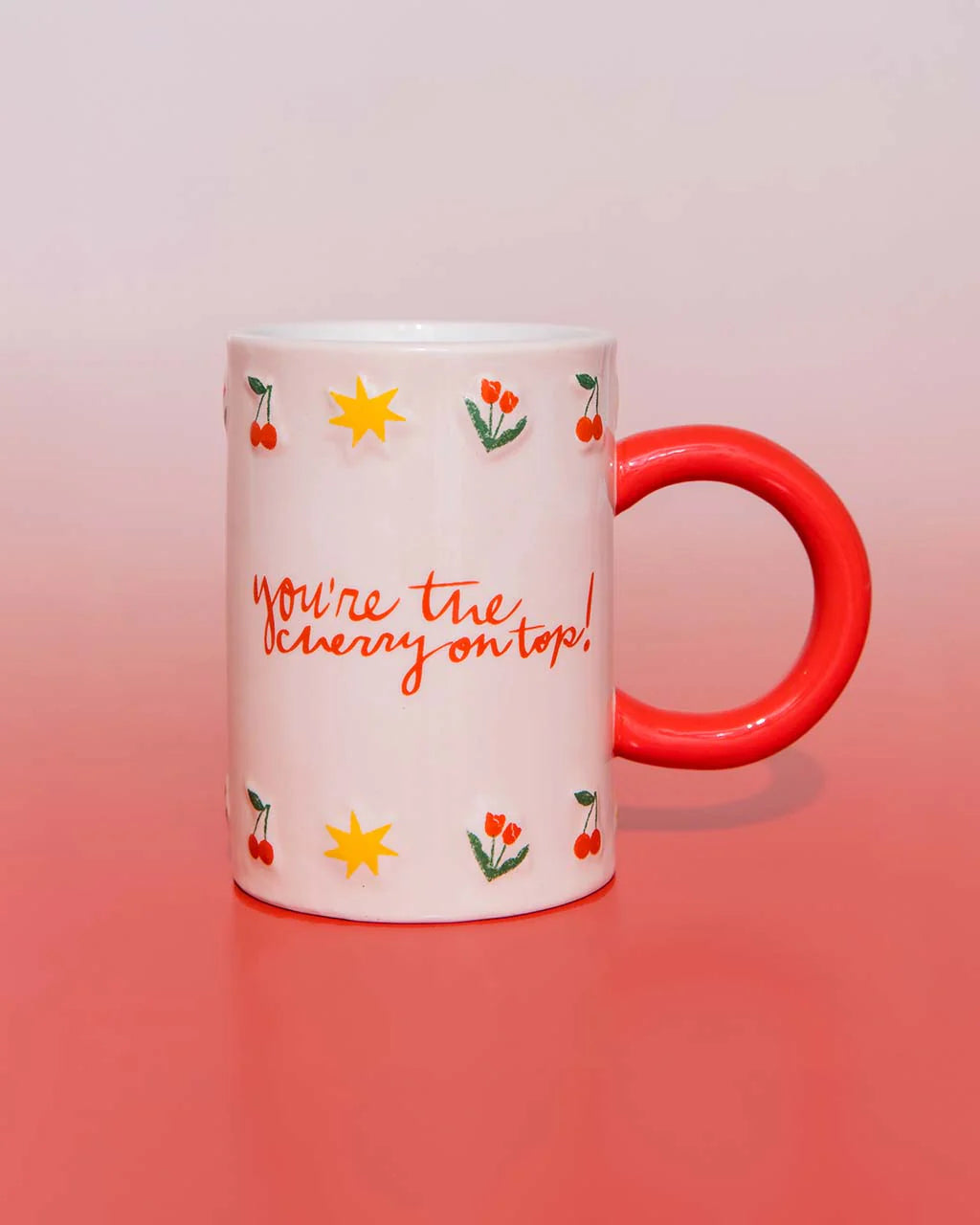 HOT STUFF CERAMIC MUG - CHERRY ON TOP
