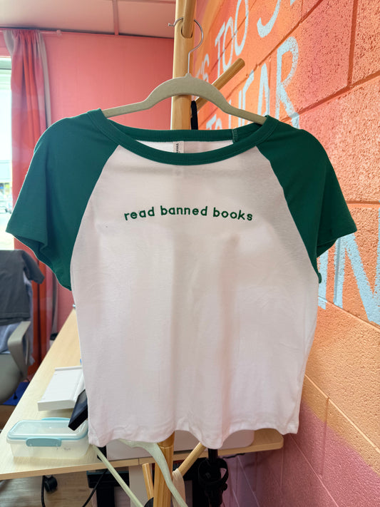 Read Banned Books Embroidered Shirt (OOPSY DAISY)