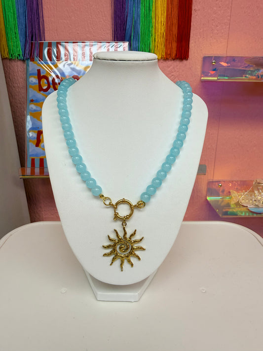 Zara Titanium Beaded Necklace