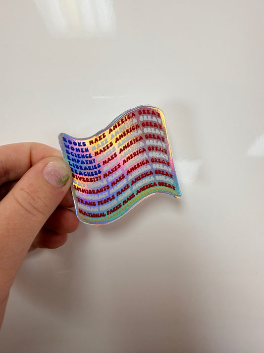 What Actually Makes America Great Sticker