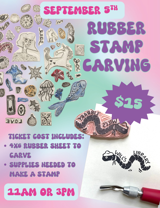 9/5/26 Rubber Stamp Carving