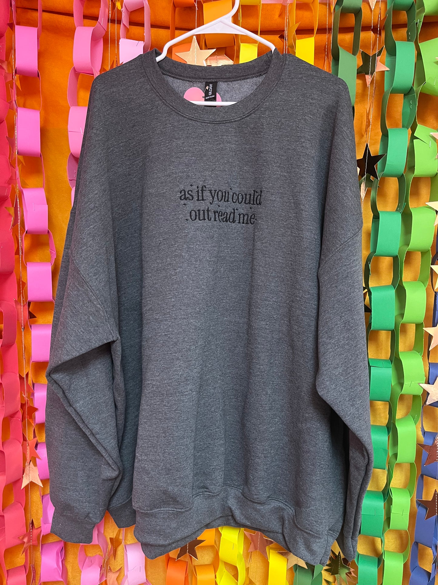 As if You Could Out Read Me Embroidered Shirt
