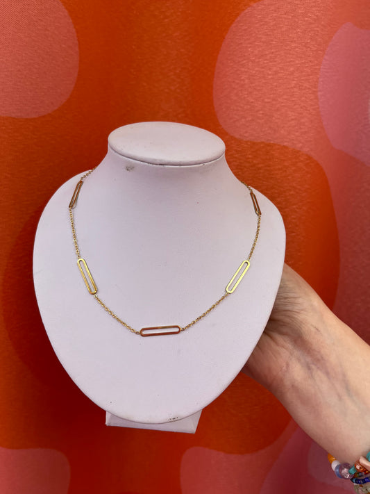Dainty Chain Link Gold Necklace