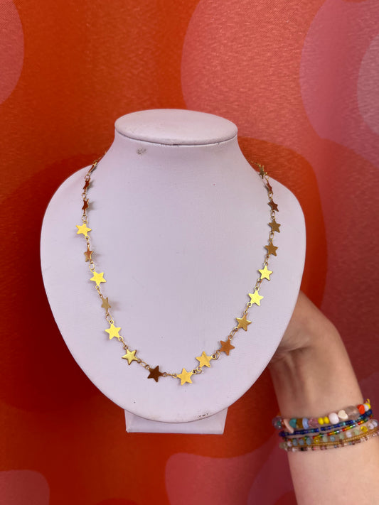 Star Power Gold Necklace