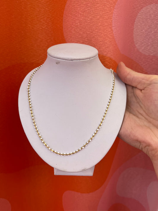 Popcorn Gold Dainty Necklace