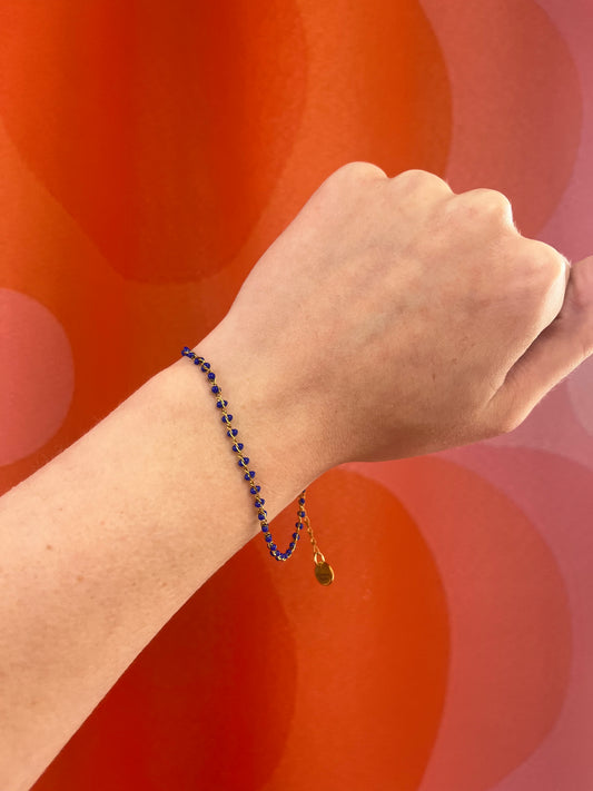 Blue Puffy Bracelet