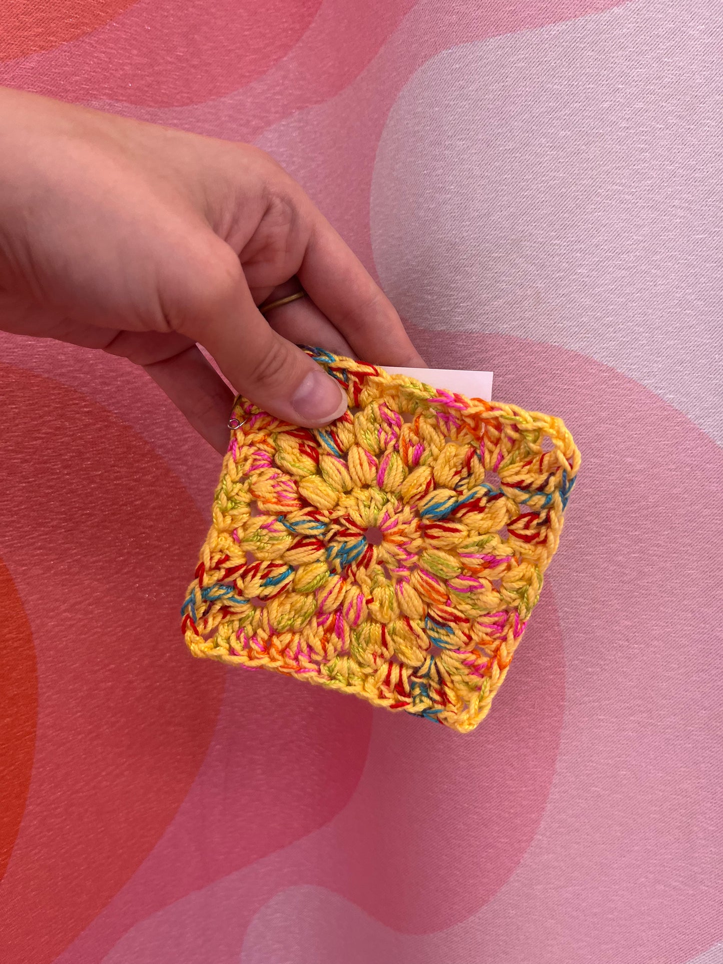 Crochet Granny Square Coaster