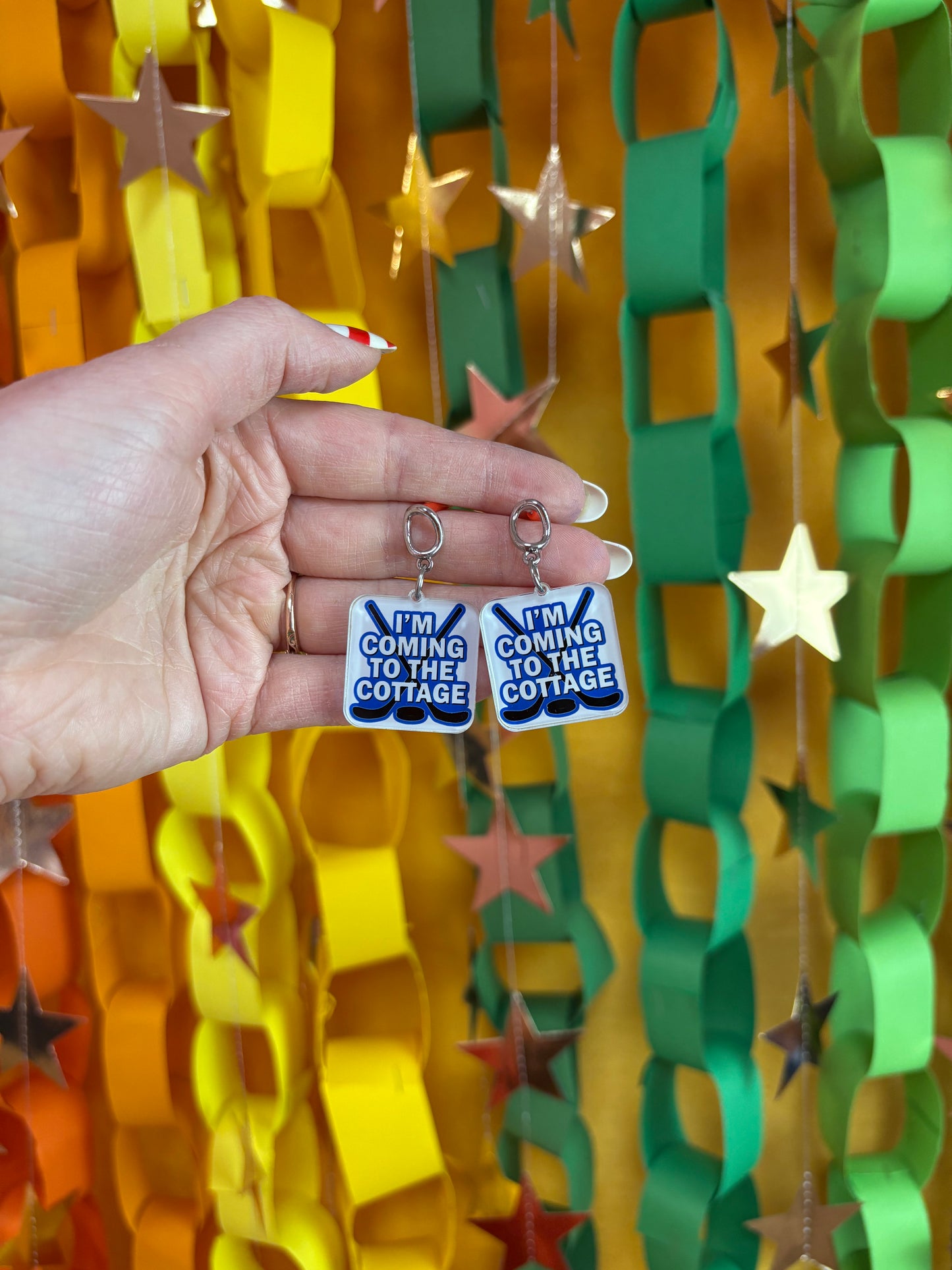 I’m Coming to the Cottage Heated Rivalry Earrings