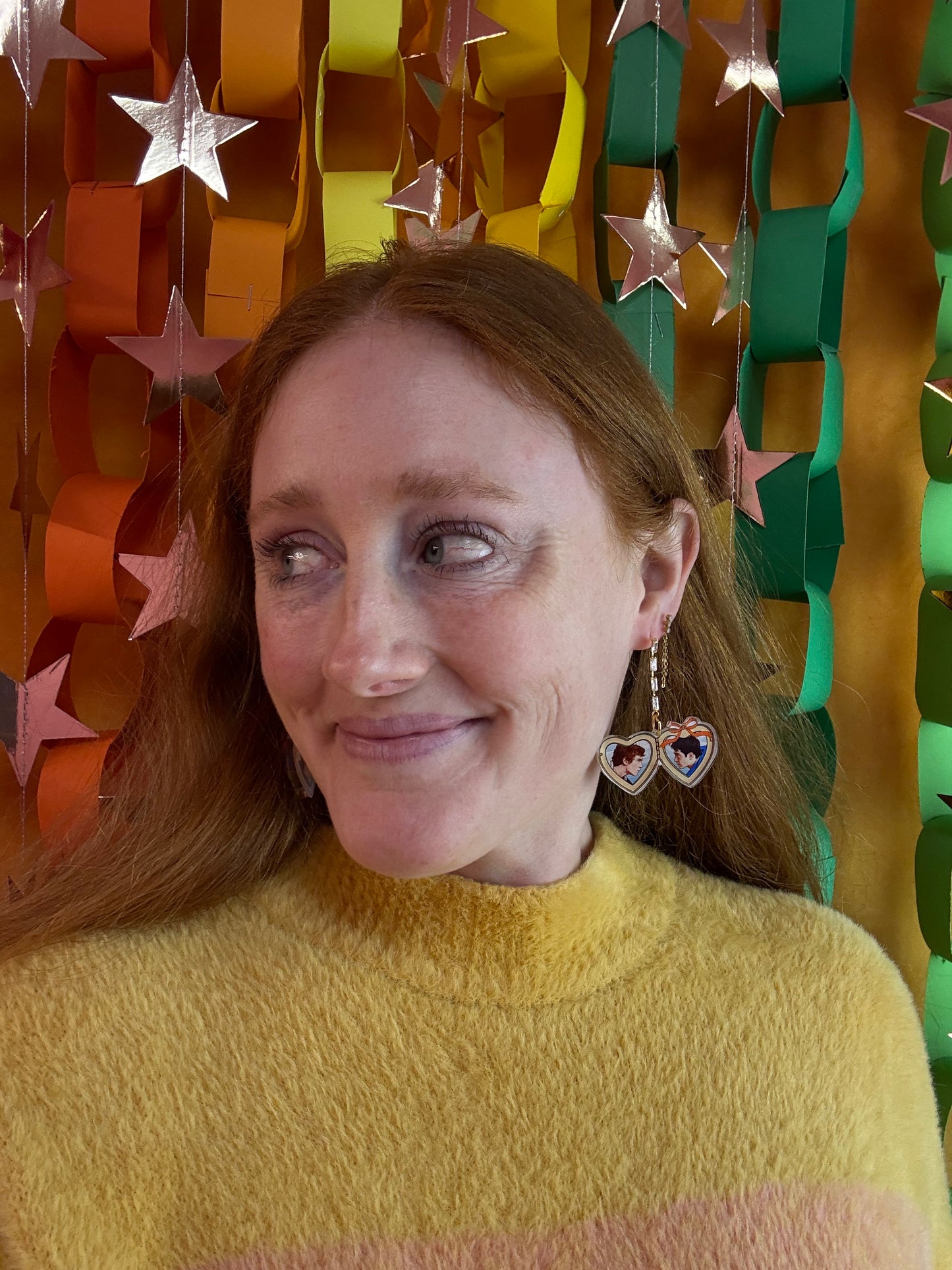 Shane and Ilya Locket Heated Rivalry Earrings