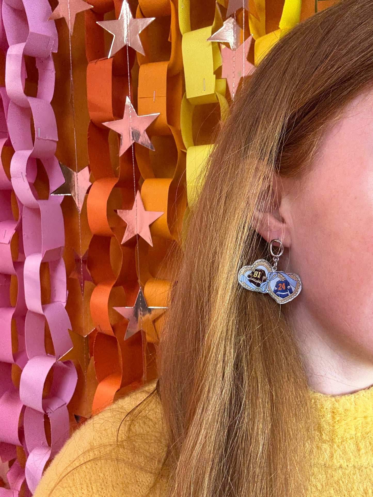 Heated Rivalry Jersey Earrings