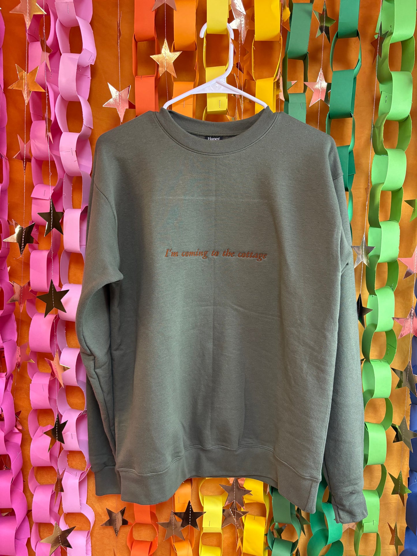 "I'm coming to the cottage" Heated Rivalry Embroidered Top