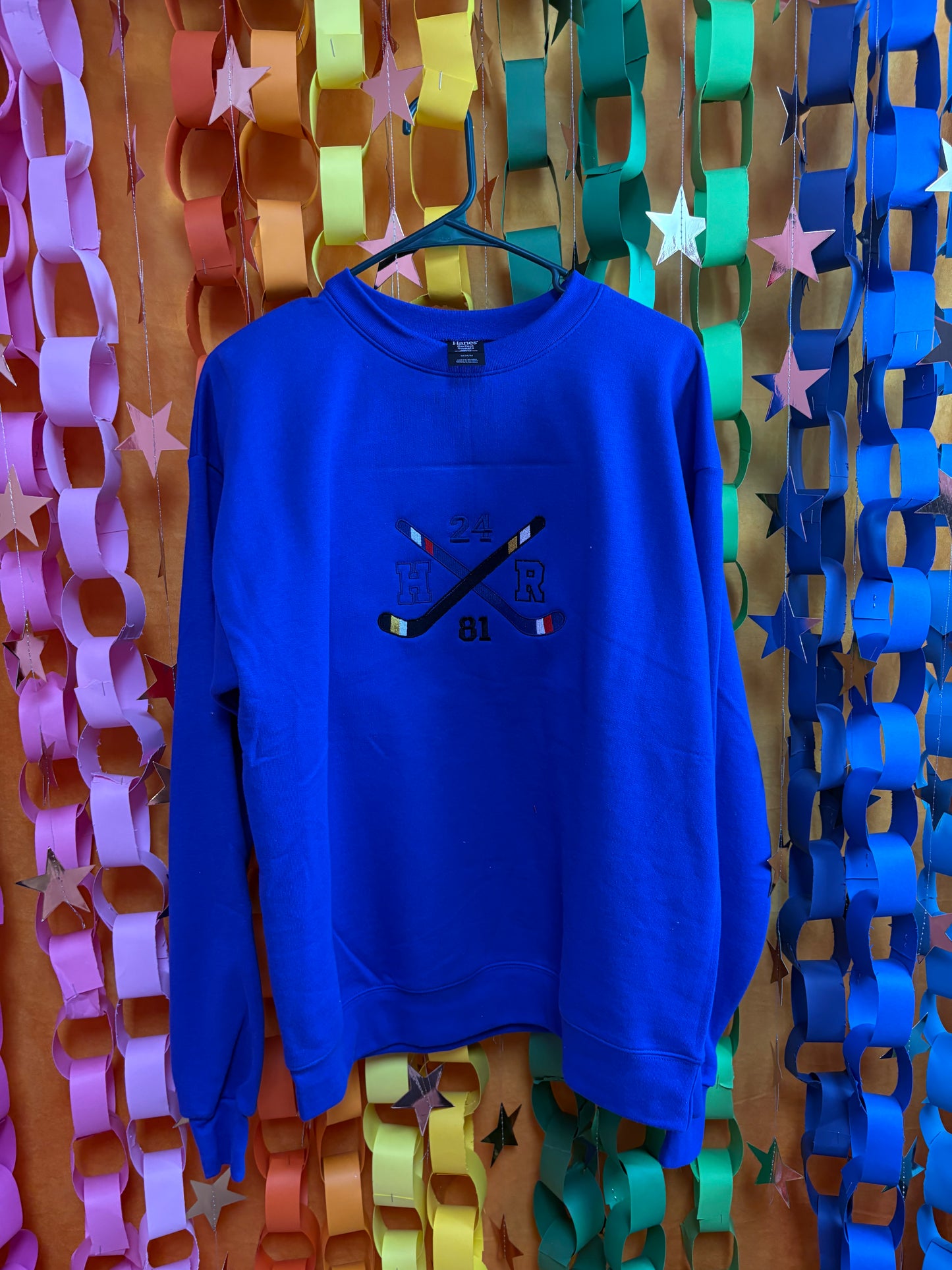 Hockey Stick Heated Rivalry Embroidered Top