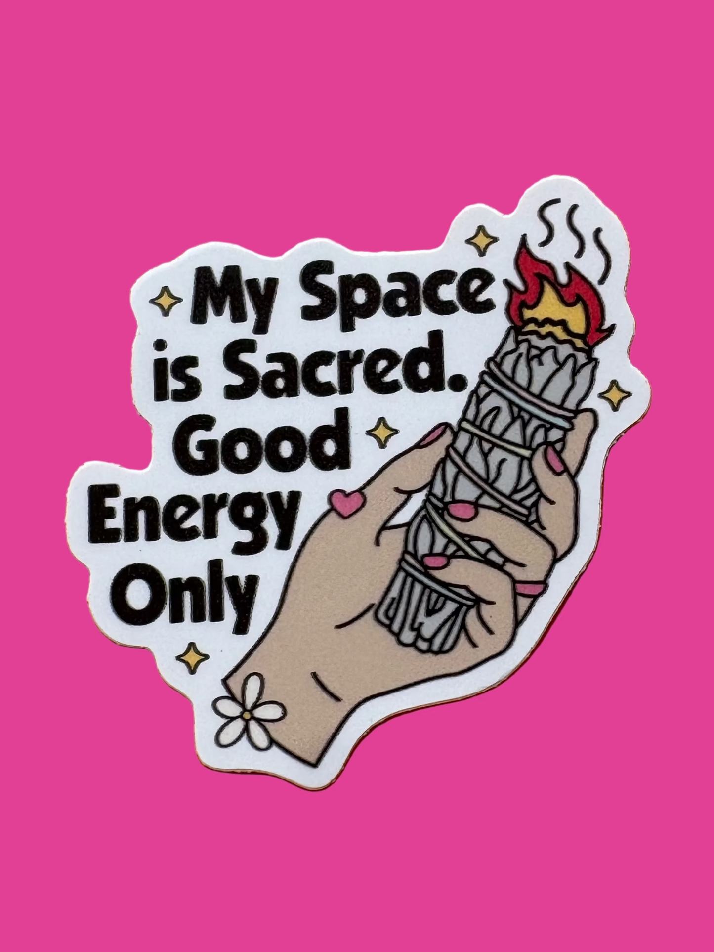 “My Space Is Sacred…” Sticker