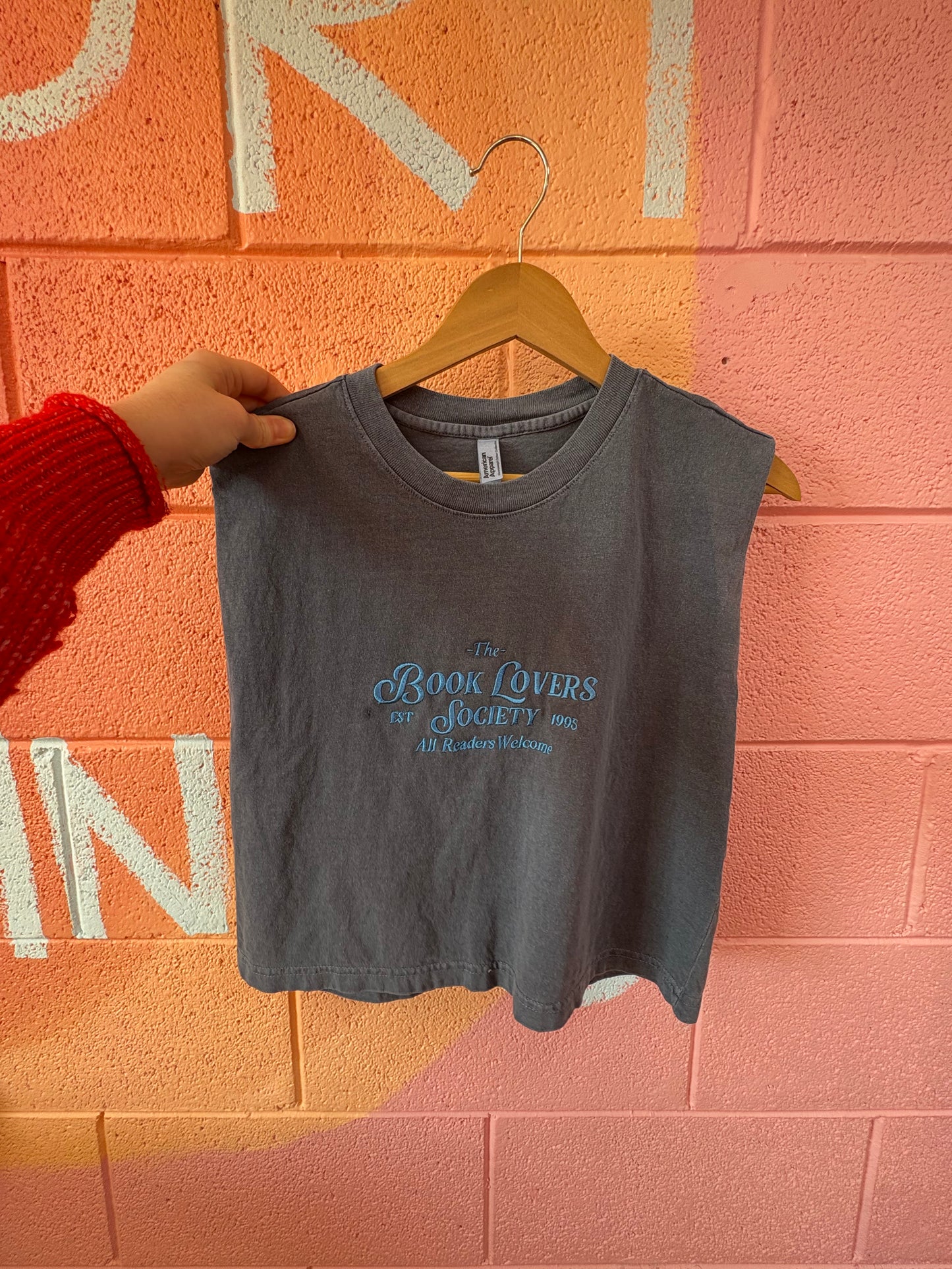 "The Book Lovers Society" Embroidered Shirt