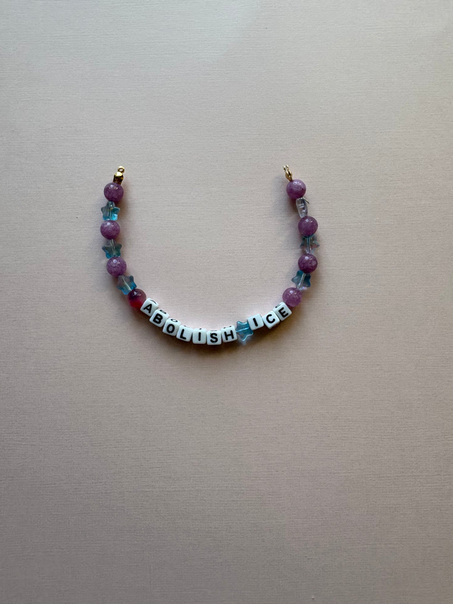 ABOLISH ICE purple galaxy star