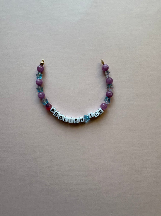 ABOLISH ICE purple galaxy star