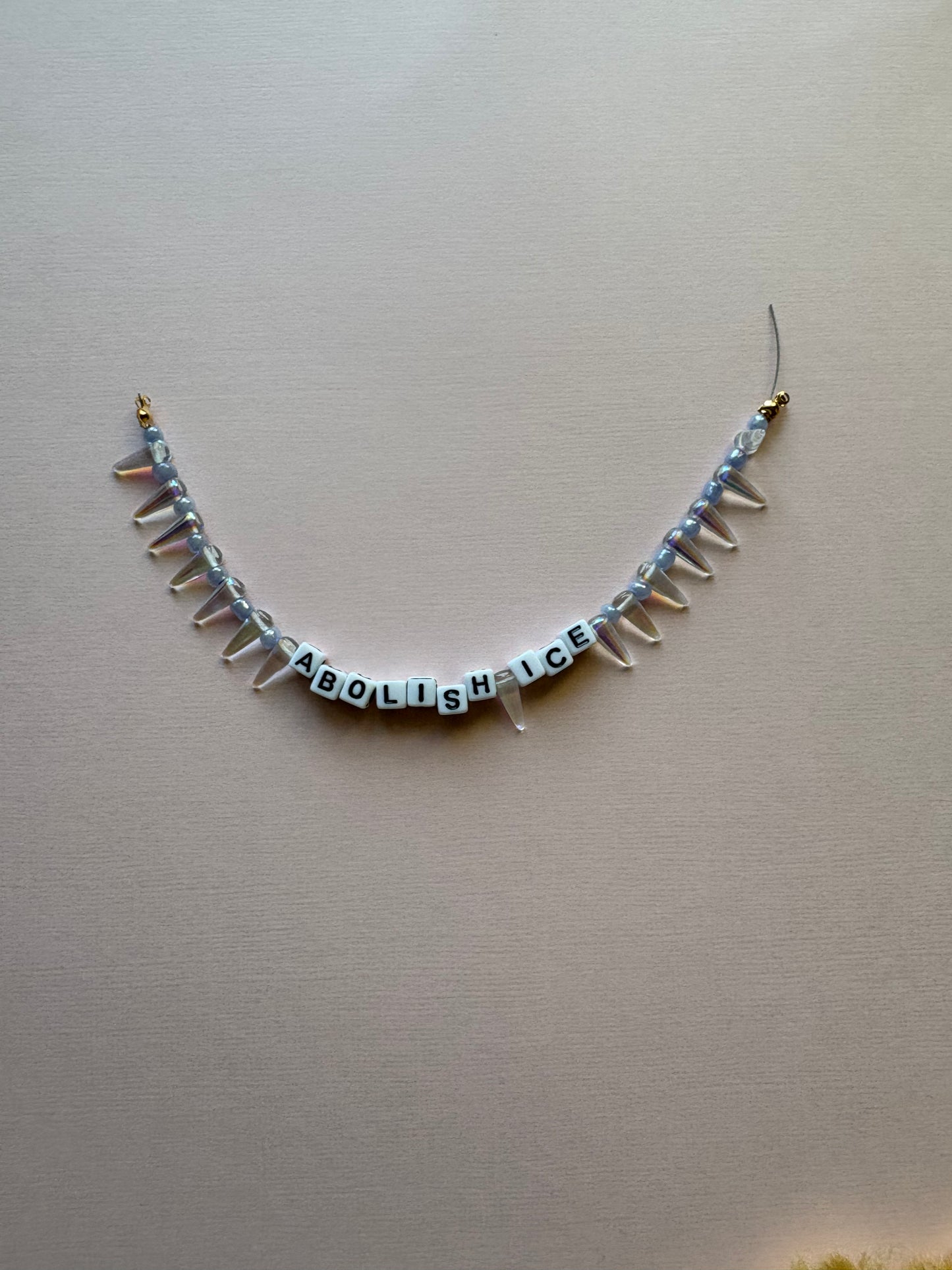 ABOLISH ICE icicle phone charm or bracelet