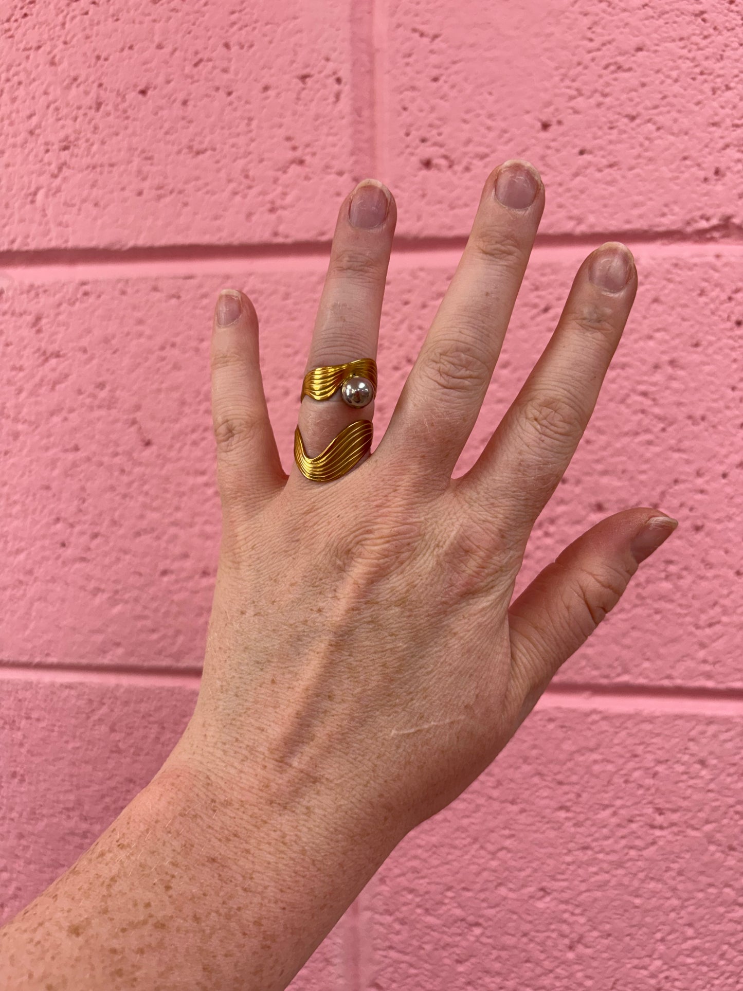 Catch a Wave Titanium Ring
