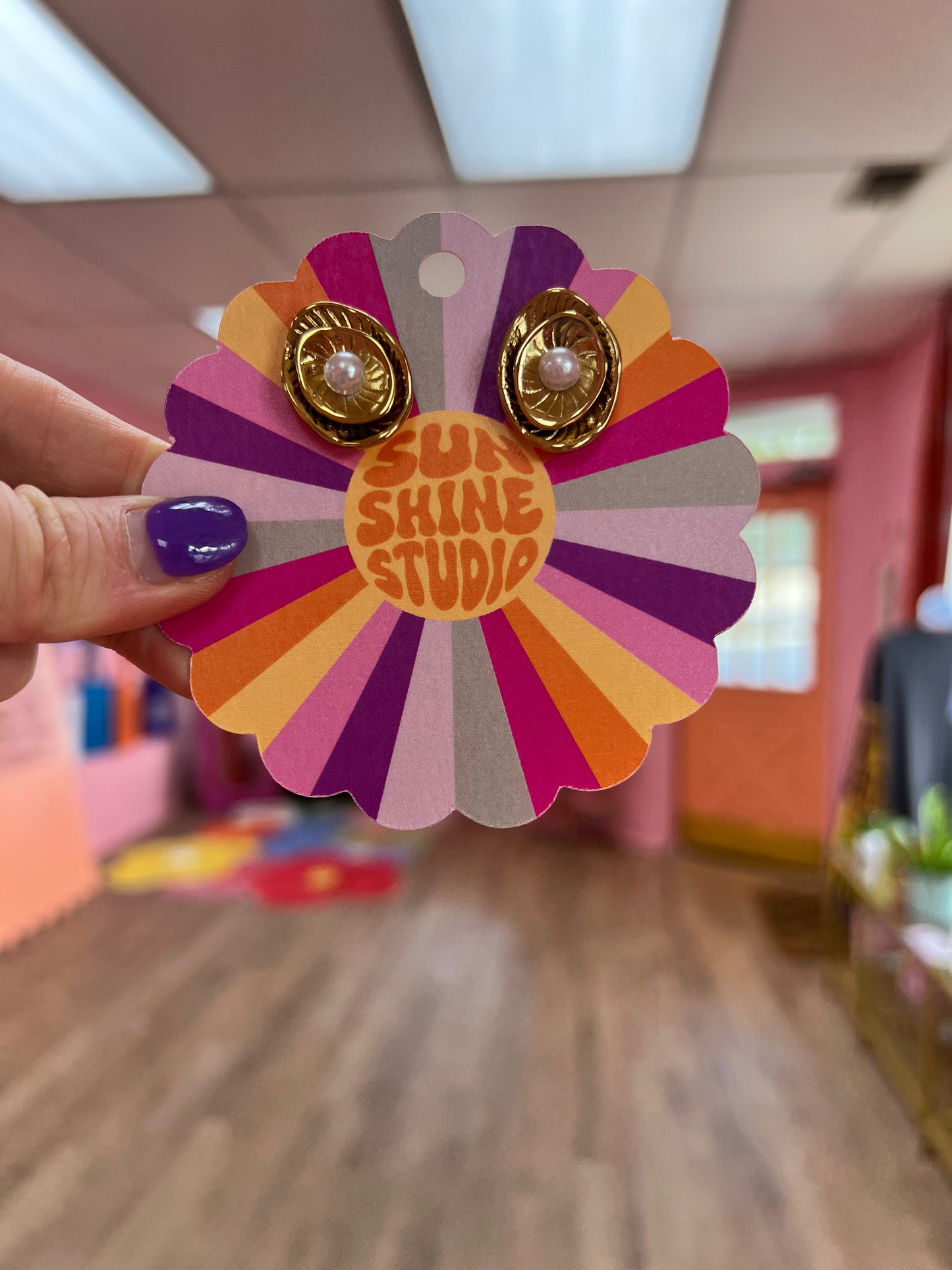 Center of Attention Titanium Studs